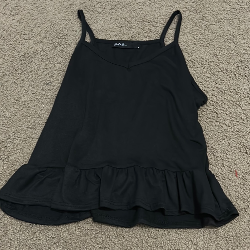 tan and black tanks size medium never worn